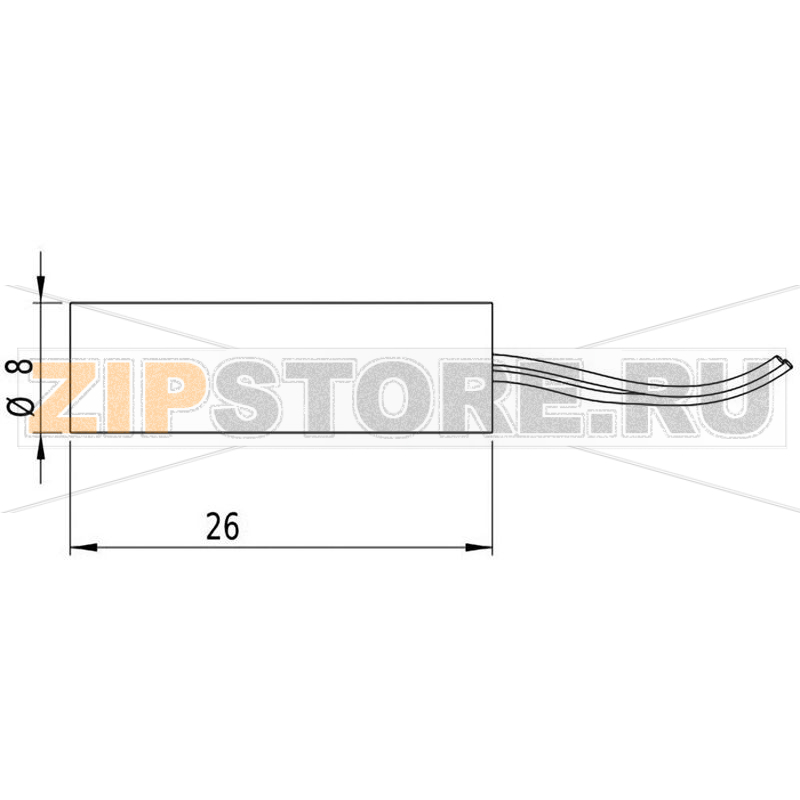 Модуль лазерный, красный, 2.5 МВт Picotronic LI635-2.5-3(8x26)-F100 