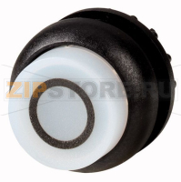 Головка кнопки с подсветкой, выступающие, без фиксации, белая Eaton M22S-DLH-W-X0