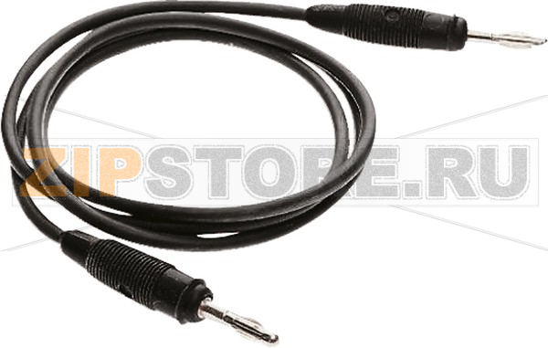 Провод тестовый 1 м, 10 А, 60 В/DC, черный Hirschmann 973388300 