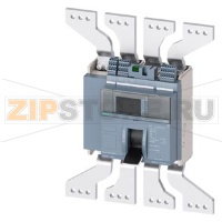 fixed-mounted molded case circuit breaker w. handle frame 1600; 4AUX and trip alarm switch S24; Icu "M" Icu=55kA @ 415V, 4-pole, left ETU650, LSI, In=1250A display, meas., comm. function Ir=500...1250A Isd=0.6...10xIn, Ii=1.5...15xIn N conductor protec. a