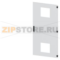 SIVACON, door, right, with cutout for filter fan, with ventilation openings H: 1800 mm, W: 800 mm, RAL 7035, Protection class 1 Siemens 8MF1880-2UT14-3BA2