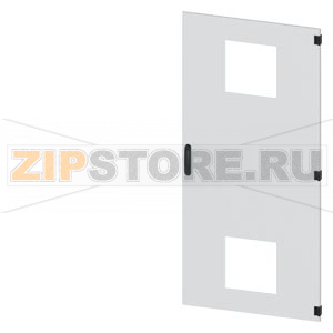 SIVACON, door, right, with cutout for filter fan, with ventilation openings H: 1800 mm, W: 800 mm, RAL 7035, Protection class 1 Siemens 8MF1880-2UT14-3BA2 