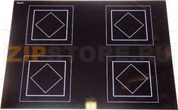 Ceran glass plate 520 x 700 mm***with ma 