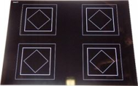 Ceran glass plate 520 x 700 mm***with ma