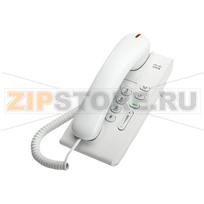 IP-телефон 48 В/DC, 1xFE (PoE), 1xSIP, белый, без LCD Cisco CP-6901-WL-K9= 
