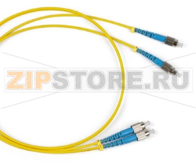 Hyperline FC-D2-9-FC/UR-FC/UR-H-5M-LSZH-YL Патч-корд волоконно-оптический (шнур) SM 9/125 (OS2), FC/UPC-FC/UPC, 2.0 мм, duplex, LSZH, 5 м 