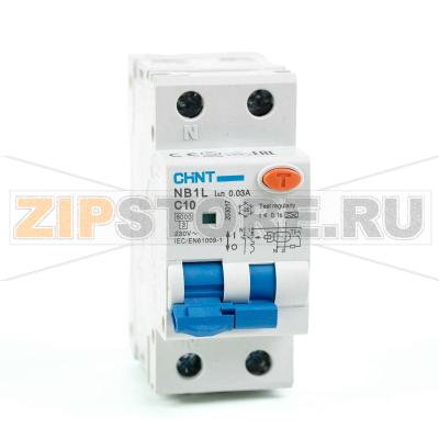 Дифавтомат 10 А, 30 мА, 6 кА Chint NB1L 
