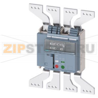 fixed-mounted molded case circuit breaker frame 1600; with RTC and 4AUX trip alarm switch S24; Icu "M" Icu=55kA @ 415V, 4-pole, right ETU360, LSIG, In=1600A rotary coding switch Ir=640...1600A Isd=1...10xIn, Ii=1.5...15xIn N conductor protec. adjustable O