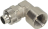L-SHAPED FITTING ø 3/8F- ø 10 mm NICKEL