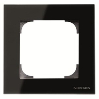 Рамка одноместная, стекло чёрное ABB 2CLA857100A3101