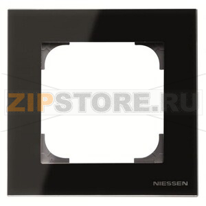 Рамка одноместная, стекло чёрное ABB 2CLA857100A3101 