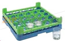 Кассета для стаканов Comenda B-125 500х500 660209 На 25 стаканов, D=85mm, h=65-100mm.