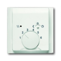 Накладка для терморегулятора, белый бархат ABB 2CKA001710A3924