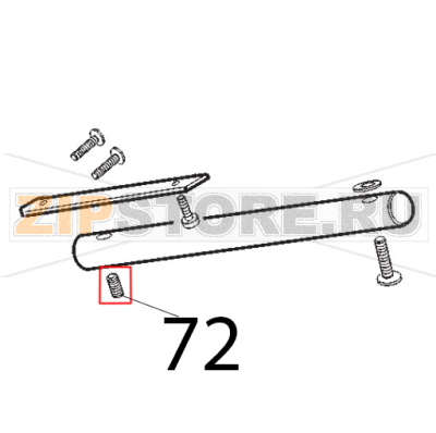 Grano perno movimento Sirman Topaz 250 Grano perno movimento Sirman Topaz 250Запчасть на деталировке под номером: 72