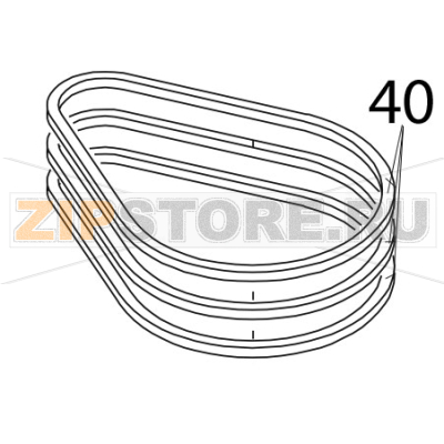 Standard v-belt SPZ 1000 50Hz Bear Varimixer AR80 VL-1S Standard v-belt SPZ 1000 50Hz Bear Varimixer AR80 VL-1SЗапчасть на деталировке под номером: 40