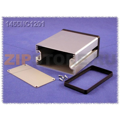 Корпус алюминиевый 120x103x53 мм, серый, 1 шт Hammond 1455NC1201 