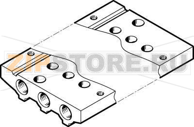 Коллектор Festo VABM-L1-10AS-M5-7 