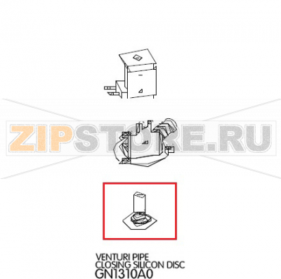 Venturi pipe closing silicon disc Unox XBC 405 Venturi pipe closing silicon disc Unox XBC 405Запчасть на деталировке под номером: 113Название запчасти на английском языке: Venturi pipe closing silicon disc Unox XBC 405