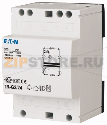 Трансформатор звонковый 230/12-24 В Eaton TR-G2/24 