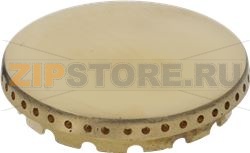 BURNER CAP PERFORATED BRASS POLISHED 