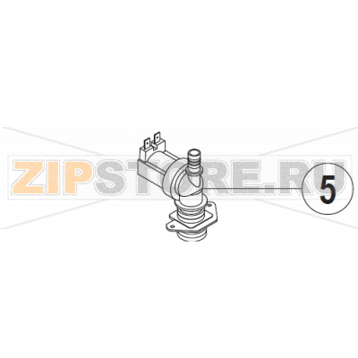 Inlet valve Hobart UXT-10A                                                            Inlet valve  Hobart UXT-10AЗапчасть на сборочном чертеже под номером: 5Название запчасти на немецком языке языке: Inlet valve Hobart UXT-10A
