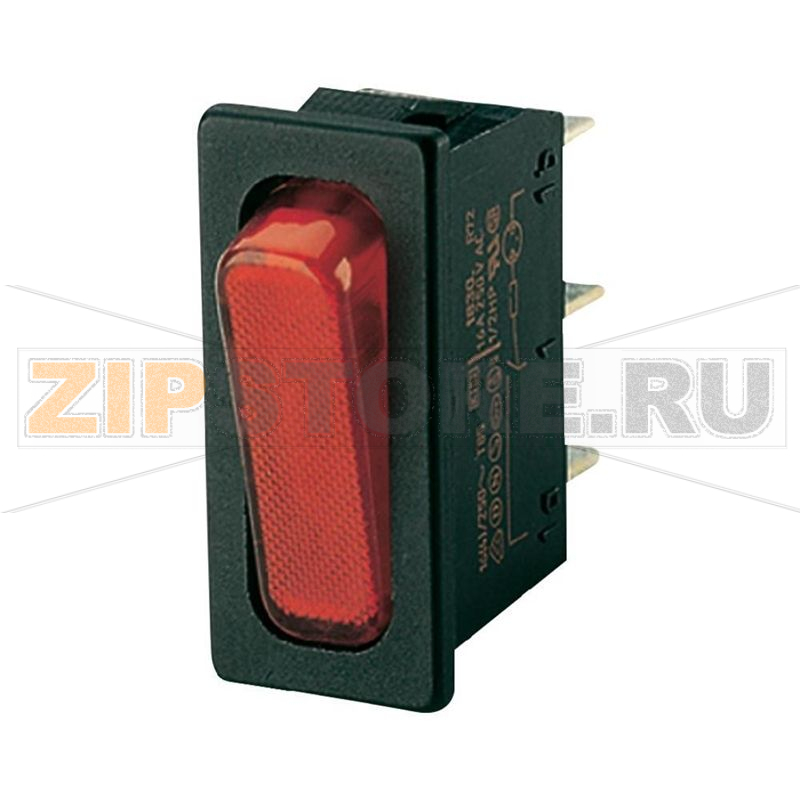 Переключатель клавишный 250 В/AC, 6 А, 1 x выкл/вкл, 1 шт Marquardt 1830.3112 