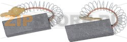 PAIR OF LAMINATED CARBON BRUSHES 5x12.5x 