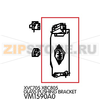 Glass pushing bracket Unox XBC 805 Glass pushing bracket Unox XBC 805Запчасть на деталировке под номером: 16Название запчасти на английском языке: Glass pushing bracket Unox XBC 805