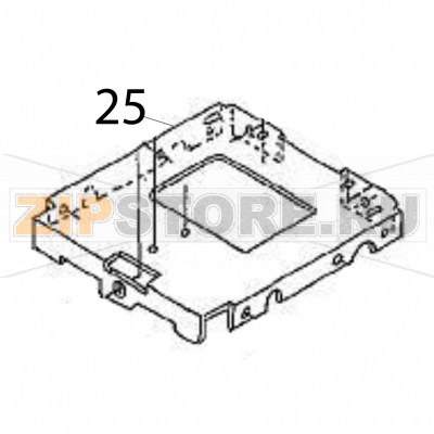 Head frame Sato HR212 TT Head frame Sato HR212 TTЗапчасть на деталировке под номером: 25Название запчасти на английском языке: Head frame Sato HR212 TT.