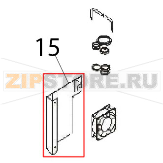 Out air box Angelo Po FM611E1 Out air box Angelo Po FM611E1Запчасть на деталировке под номером: 15