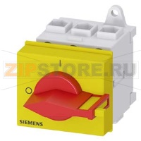 АВАРИЙНЫЙ ГЛАВНЫЙ УПРАВЛЯЮЩИЙ ПЕРЕКЛЮЧАТЕЛЬ 3 ПОЛЮСА IU=25, P/AC-23A AT 400V=9, 5KW МОНТАЖНОЕ ОСНОВАНИЕ МОНТ. РЕЙКА /МОНТАЖ ПОСР. 2 ОТВЕРСТИЙ РЫЧАГ КРАСН\ЖЕЛТ. Siemens 3LD2130-0TK13