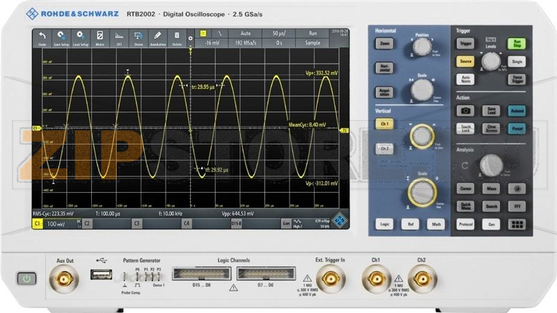 Осциллограф цифровой 70 МГц, 2 канала Rohde & Schwarz RTB2002EDU 