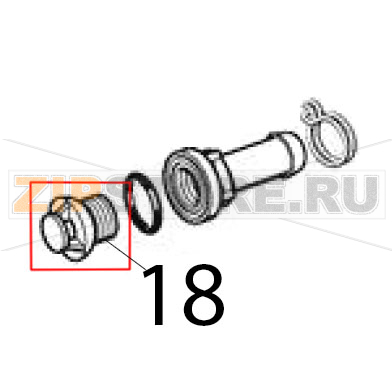 Filtro scarico Scotsman B 21 Filtro scarico Scotsman B 21Запчасть на деталировке под номером: 18