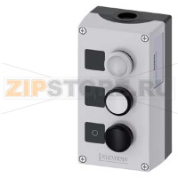 ПОСТ УПРАВЛЕНИЯ, 22MM, С КРУГЛЫМИ ВЫРЕЗАМИ, МАТЕРИАЛ КОРПУСА - ПЛАСТИК, КРЫШКА КОРПУСА - СЕРАЯ, 3 КОМАНДНЫХ ТОЧКИ, ПЛАСТИК, C=INDICATOR LIGHT CLEAR, МАРКИРОВКА, LED 24V, ВИНТОВЫЕ КЛЕММЫ, B=КНОПКА БЕЛАЯ, МАРКИРОВКА: "I", 1НО, ВИНТОВЫЕ КЛЕММЫ, A=КНОПКА ЧЁРН