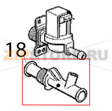 Raccordo di scarico Scotsman B 40 Raccordo di scarico Scotsman B 40Запчасть на деталировке под номером: 18
