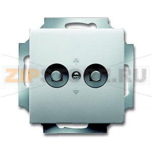 Розетка двойная, сталь ABB 2CKA002495A0090 