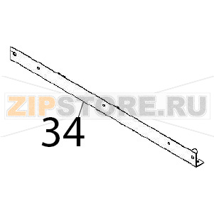 Tray x assembly support Angelo Po DS31 Tray x assembly support Angelo Po DS31Запчасть на деталировке под номером: 34