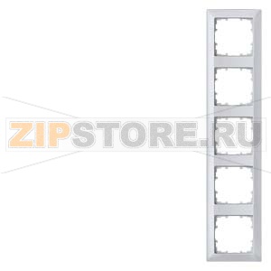 DELTA LINE АЛЮМИНЕВЫЙ МЕТАЛЛИК РАМКА 5-МЕСТНАЯ 364X80MM Siemens 5TG2555-3 