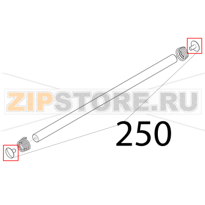 Vite T.26 barra tonda Sirman Canova 300 Vite T.26 barra tonda Sirman Canova 300Запчасть на деталировке под номером: 250