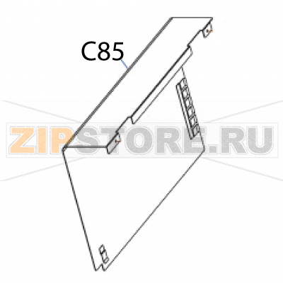 Top left cover Godex EZ-2200 plus Top left cover Godex EZ-2200 plusЗапчасть на деталировке под номером: C-85Название запчасти Godex на английском языке: Top left cover EZ-2200 plus.
