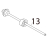Pinch roller shaft Toshiba TEC B-SX4T-GS20-QM-R