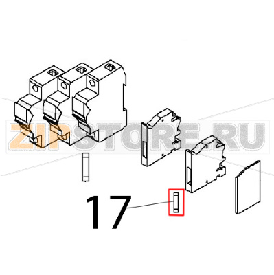 Fusibile 5x20, 1 A Angelo Po BX61E Fusibile 5x20, 1 A Angelo Po BX61EЗапчасть на деталировке под номером: 17
