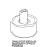Small foot M10 D=35 H=20 black opaque Unox XB 803