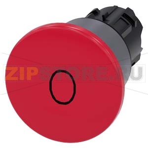 АКТУАТОР ГРИБОВИДНОЙ КНОПКИ, 22MM, КРУГЛ., ПЛАСТИК С МЕТАЛЛИЧЕСКИМ ФРОНТАЛЬНЫМ КОЛЬЦОМ, КНОПКА КРАСНАЯ, МАРКИРОВКА: "O", 40MM, С ФИКСАЦИЕЙ, ДЕБЛОКИРОВКА ВЫТЯГИВАНИЕМ Siemens 3SU1030-1BA20-0AD0 