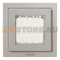 Рамка монтажная, однопостовая, двухмодульная, IP55, серая ABB 2CLA327100N1701