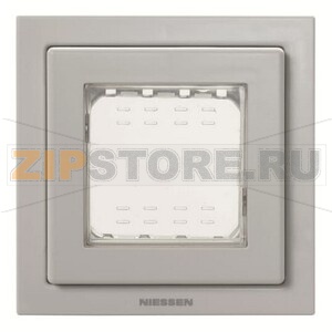 Рамка монтажная, однопостовая, двухмодульная, IP55, серая ABB 2CLA327100N1701 