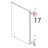 Staffa sup. supporto porta Unox XV 703G