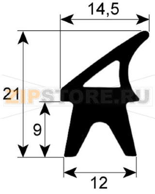 DOOR GASKET FOR OVEN 1310x675 mm 