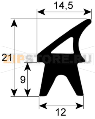 DOOR GASKET FOR OVEN 1310x675 mm 