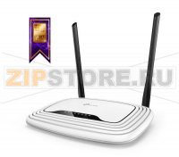 TP-Link TL-WR841N N300 Wi-Fi роутер, чипсет Mediatek,до 300 Мбит/с на 2,4 ГГц, 802.11b/g/n, 5 10/100 Мбит/с портов, 2 фиксированные 5 дБи антенны, поддержка PPTP/L2TP/PPPoE Россия, русифицированные встроенное ПО, утилита настройки